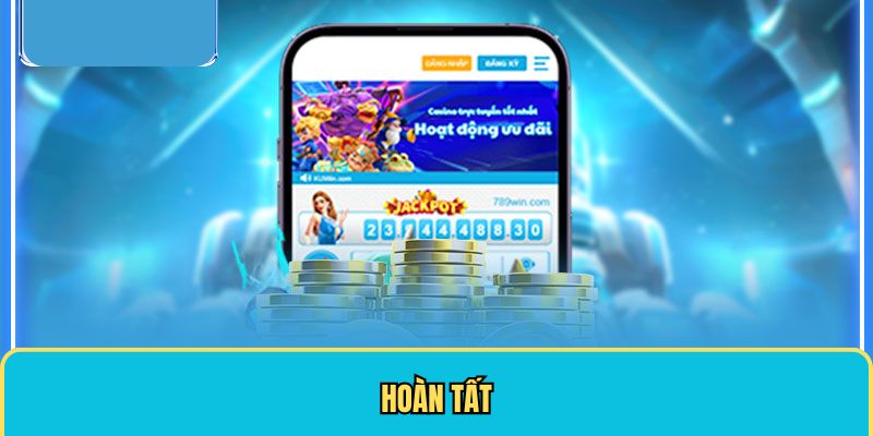 Hoàn tất thao tác tải app Kuwin